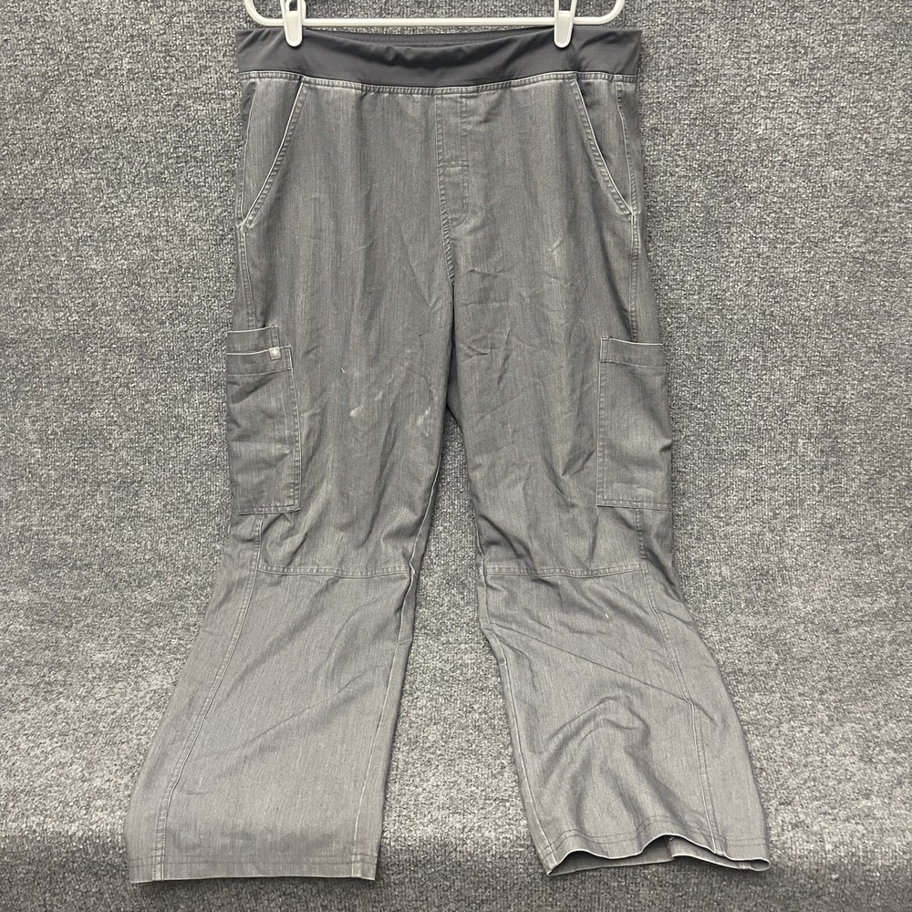 FIGS Axim Cargo Scrub Pants Mens Sz XL Graphite Gray T2001